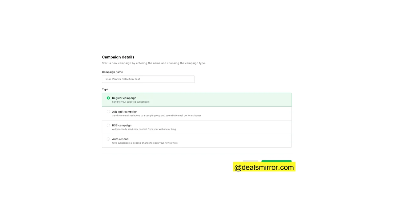 Mailerlite review soorten e-mailcampagnes verzenden