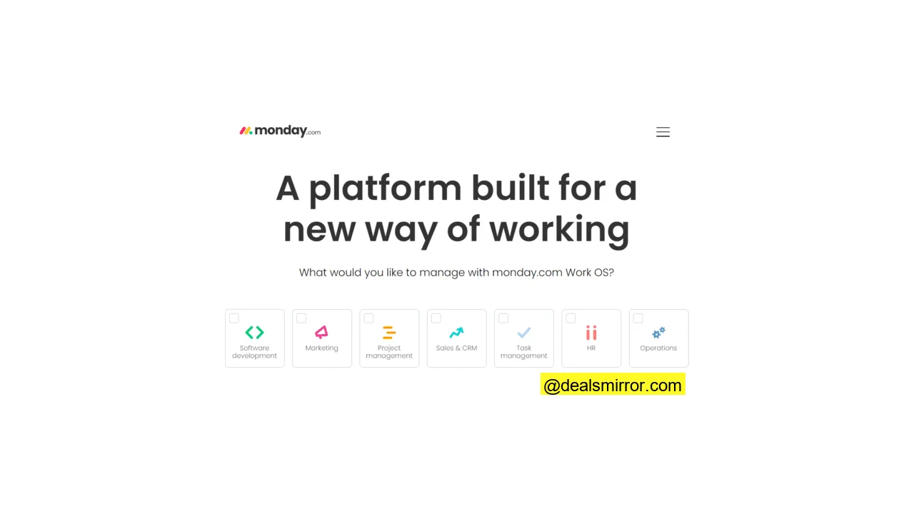 Monday.com crm and project management software