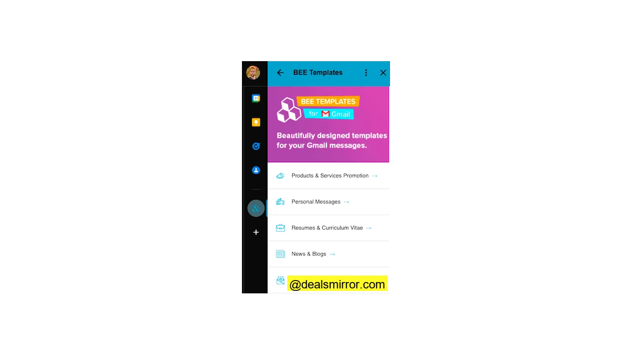 plantilla de correo electrónico html de gmail en la ventana de redacción
