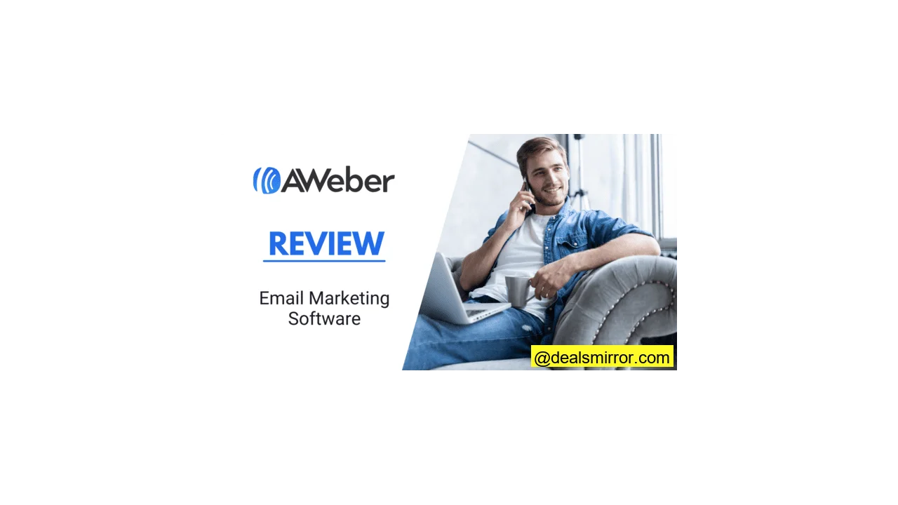 featured image: aweber review email marketing software autoresponder tool email design sending