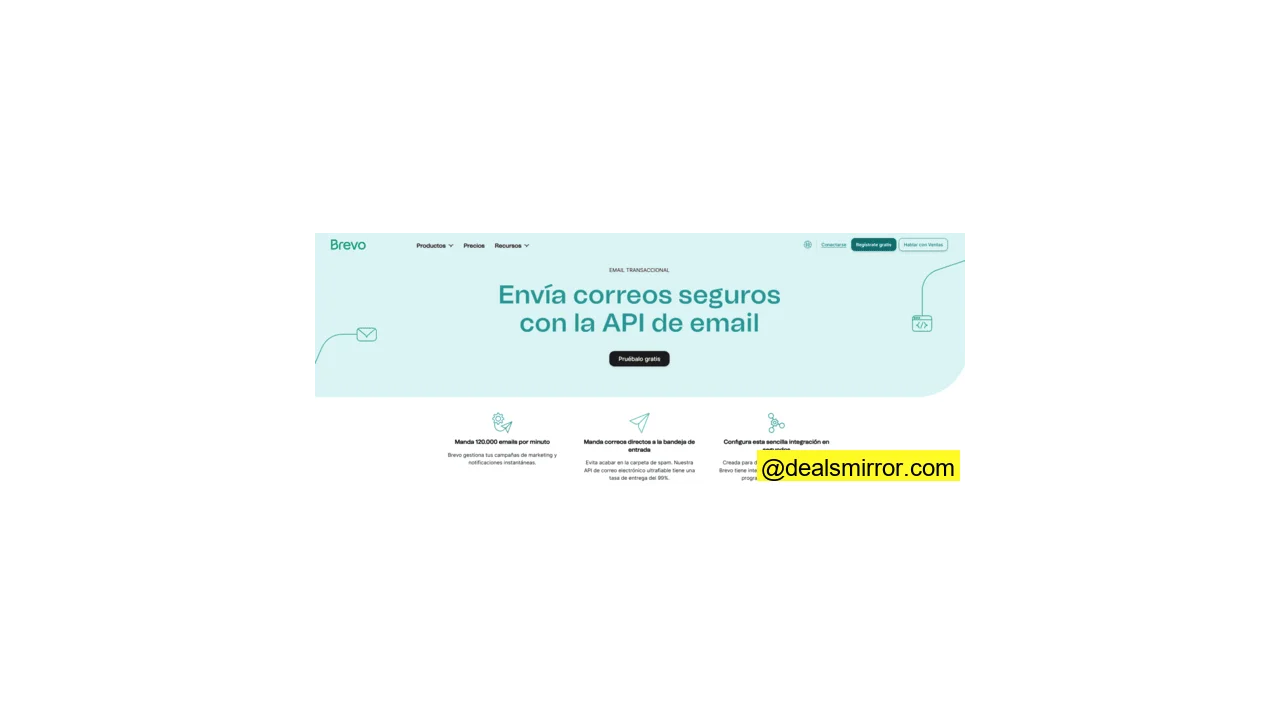 interfaz de programación de aplicaciones de email de Brevo